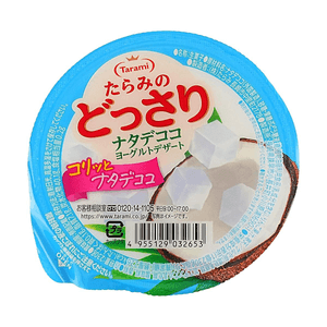 츠차리 나타 데코 요거트 디저트 - 코코 요거트 맛 젤리 컵 8.11oz [바삭한 식감][상큼하고 가벼운 단맛]