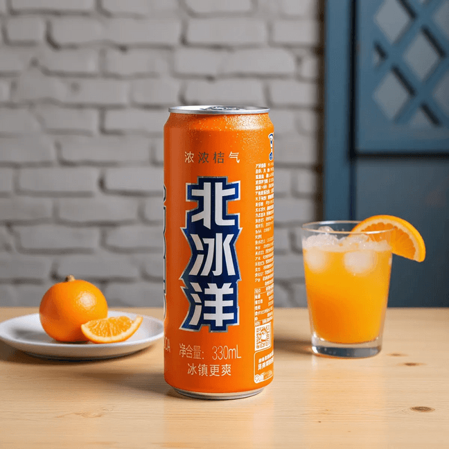 北冰洋 桔汁汽水 罐装 330ml【老北京风味】