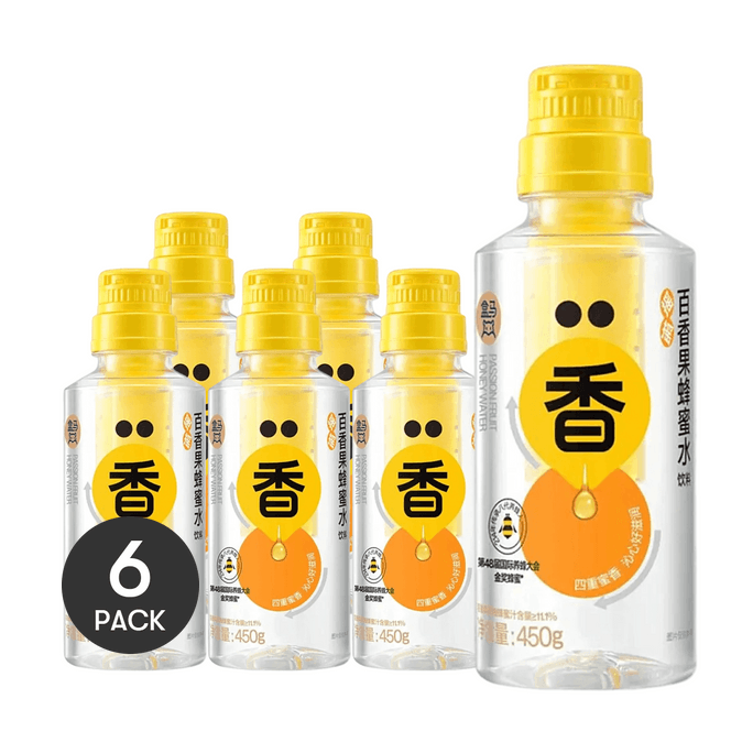 Shake Shake Passion Fruit Honey Water Beverage, 15.22 fl oz…