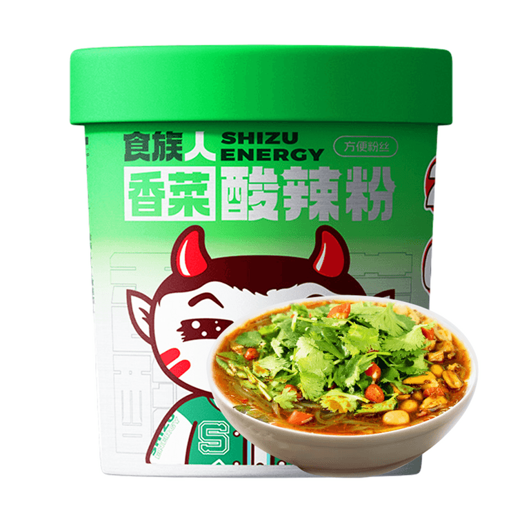 食族人 香菜酸辣粉 沖泡免煮米粉米線 136g【獨特工藝保留特有清香 兩包香菜雙倍滿足】 3