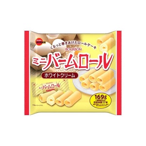 White Cream Mini Baum Roll Cakes 169g