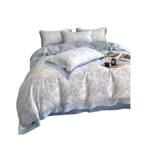 【中国直送】無印良品 テンセル4点セット リヨセル繊維 軽くて高級感のあるさらさら裸寝 ブルー 1.5mベッド