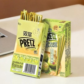 大陆版GLICO格力高 PRETZ百力滋 豆乳艾草味饼干棒 45g【春季限定】