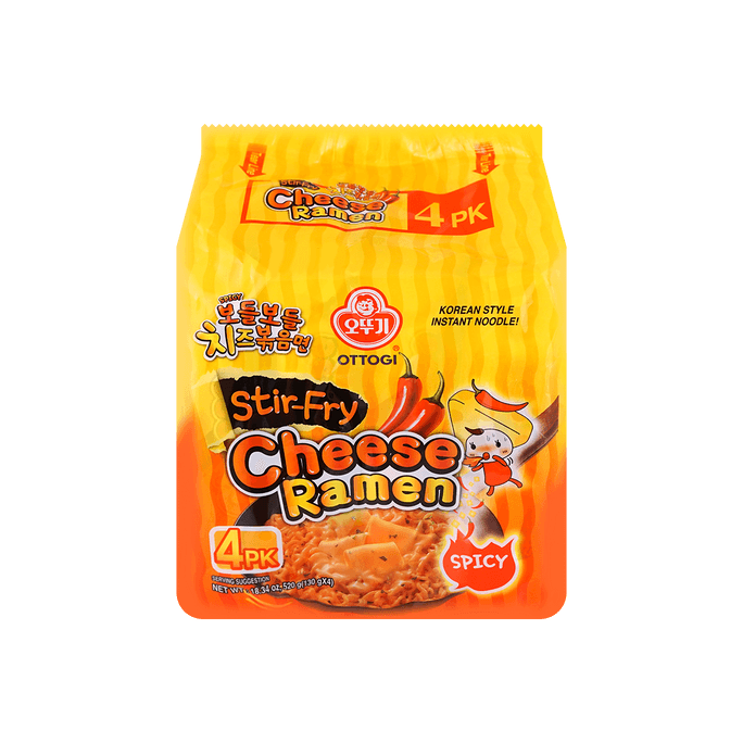 Spicy Stir-Fry Cheese Ramen 130g*4 packs