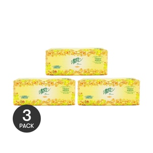 清风 3层抽纸 家用柔韧面巾纸 100抽 180*120mm *3【3份超值装】