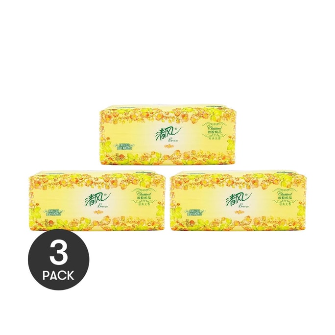 3層ティッシュペーパー 柔らかくて丈夫 100枚×3【3パック】