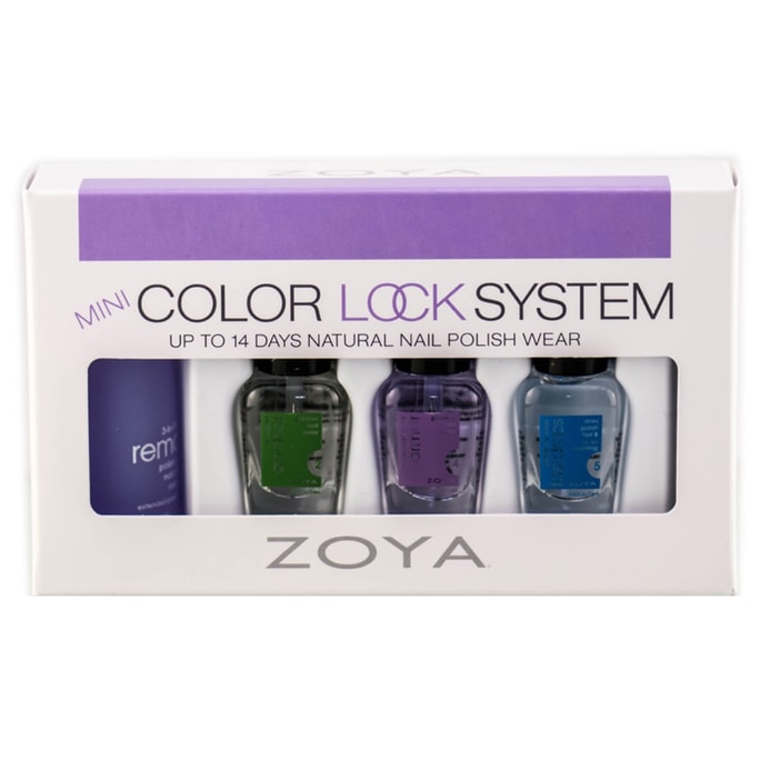 美國 Zoya 指甲油迷你鎖色套裝(含洗甲水)1.75 fl. oz