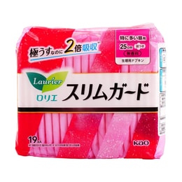 日本KAO花王 LAURIER樂而雅 S零觸感系列 無香型超薄日用衛生棉 2倍吸收超強保護 無螢光劑 250mm 19片入
