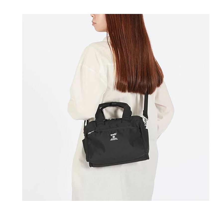 【Expédition directe du Japon】 Sac bandoulière mini Boston ANELLO GRANDE, petit sac d'extérieur, léger et facile à ranger, noir, 1 pièce