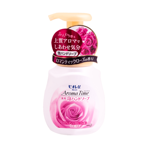 日本kao花王biore碧柔美肤除菌消毒泡沫洗手液 精油玫瑰香230ml 亚米网