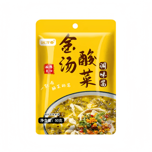 润万香 金汤酸菜酱老坛酸菜鱼调料包豆腐酸汤家用底料50克*3袋