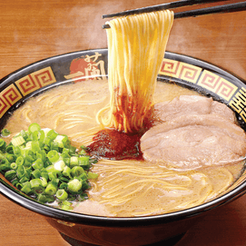 Japanese Ramen Hakata-Style Tonkotsu Flavor with Thin Noodles , Including Original Spicy Red Seasoning , 5 Serving * 4.5