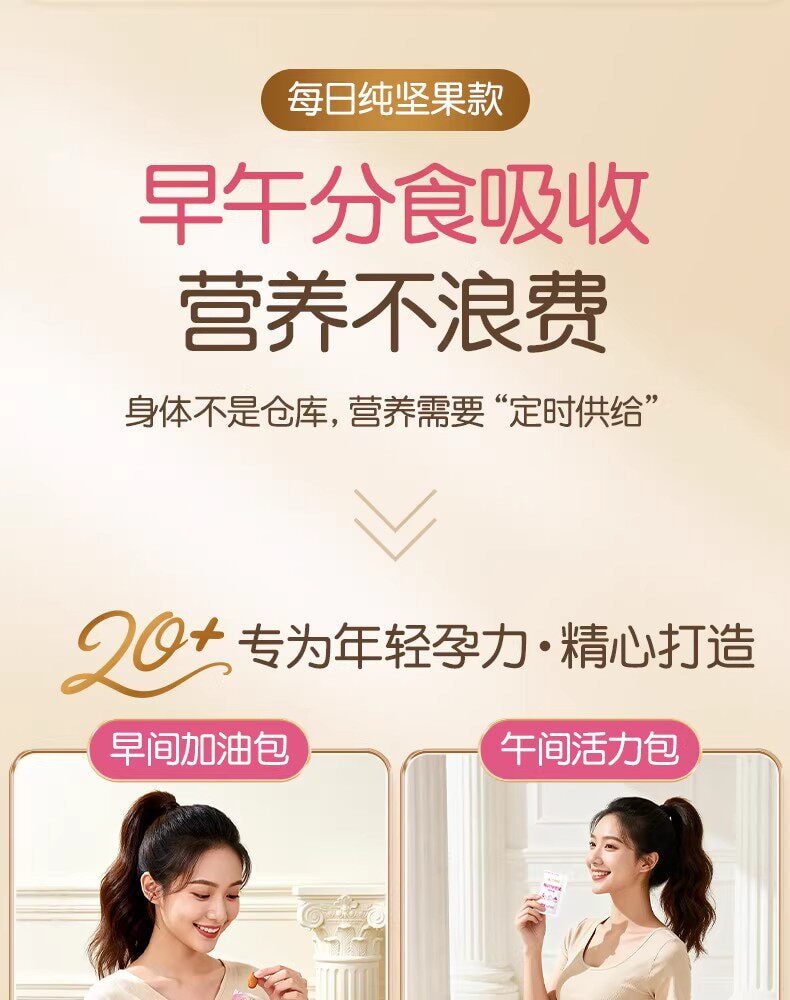 【中國直郵】 孕味食足 混合每日堅果 孕婦零食無添加劑營養小吃孕期適合吃的零食750g/箱 A款