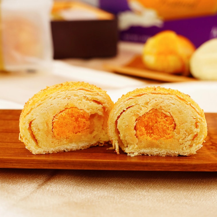 모듬 케이크 페이스트리 선물 상자, 9개입 19온스 녹두 페이스트*3, 검은콩 페이스트*3, 타로 페이스트*3 4