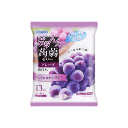日本ORIHIRO 低卡高纤蒟蒻果冻 紫葡萄味 6枚 120g