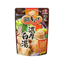 【日本直邮】AJINOMOTO味之素 高汤锅底 调味料 小方块火锅汤底调味块 7个/袋 浓厚白汤锅