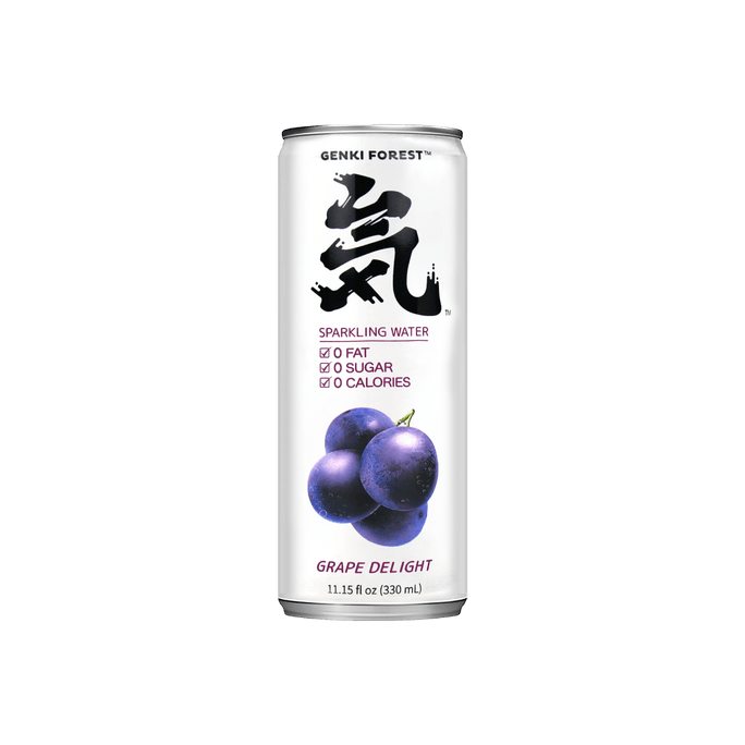 Grape Delight Sparkling Water - Zero Calories, 11.15fl oz