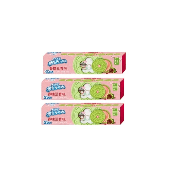 Oreo 夹心饼干 【季節限定】 春糯豆香味 82g*3