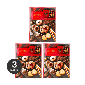 ピンクアソートクッキーギフトボックス - 11種類、9.4オンス×3【3パック】
