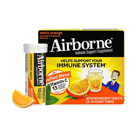 제스티 오렌지 비타민 C 발포정, 30정 - 면역 지원 보충제