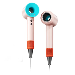 [중국 직배송] 징야 가정용 헤어 드라이어 - 부드럽고 윤기 있는 머릿결! 미국 표준 110V 살롱용 온도 조절 헤어 드라이어, 마카롱 핑크, 싱글 노즐 세트