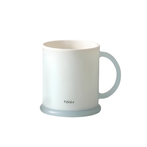 FaSoLa 子供用マウスウォッシュカップ、ライトブルー/各、高級歯磨きカップ、食品グレード PP、防カビ・抗菌。