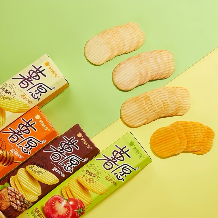 韓國 ORION好麗友 好麗友薯願洋芋片蜂蜜牛奶口味104g*2盒 3