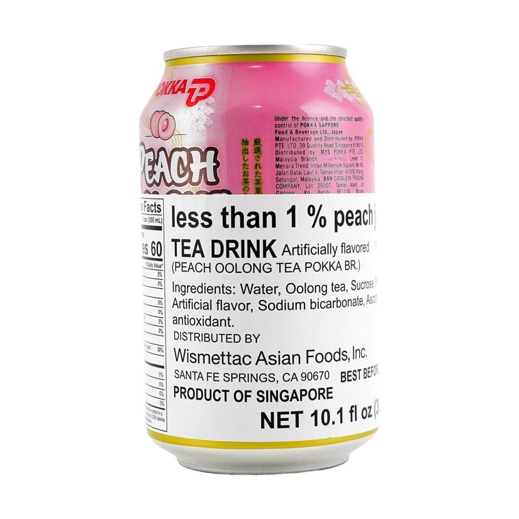 新加坡POKKA 水蜜桃乌龙茶 300ml 10