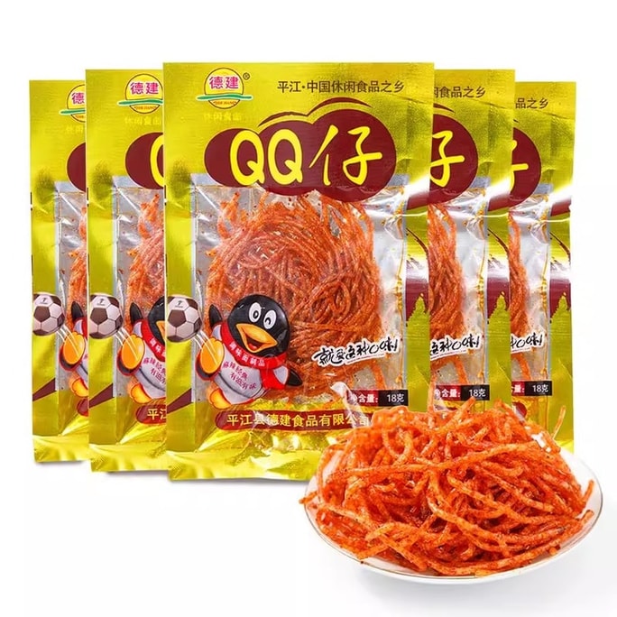 [중국 직배송] Dejian QQ Zai Spicy Tiao Spicy 890 어린 시절 향수 매운 글루텐 매운 Tiao 후난 특산품 18g/bag