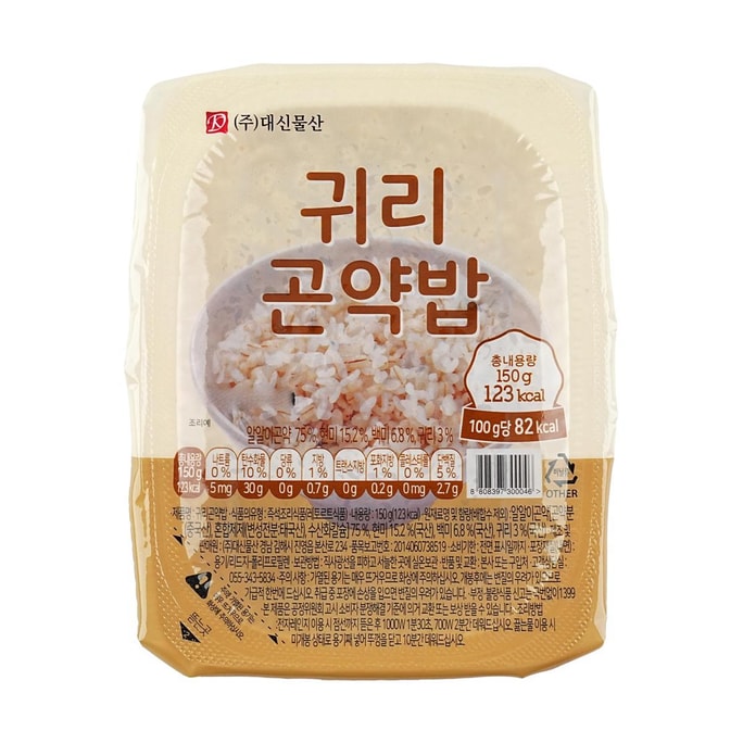 韓國DAESHIN 蒟蒻燕麥粗糧飯 即食米飯 150g【低卡輕食代餐】