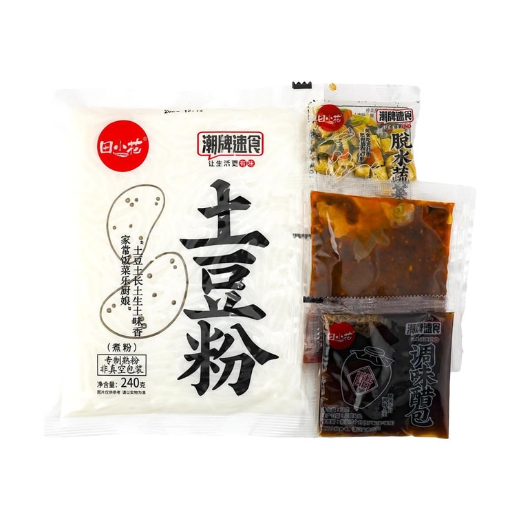 田小花 砂鍋馬鈴薯粉 附調味包 辣過癮速食美味 327g 【新舊包裝隨機發】 7