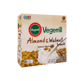 Vegemil Almond & Walnut Soymilk 190ml*16packs