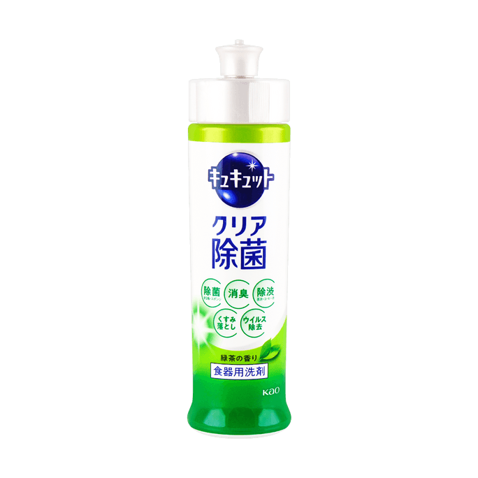 日本KAO花王 果蔬餐具洗洁精 绿茶香味 240ml