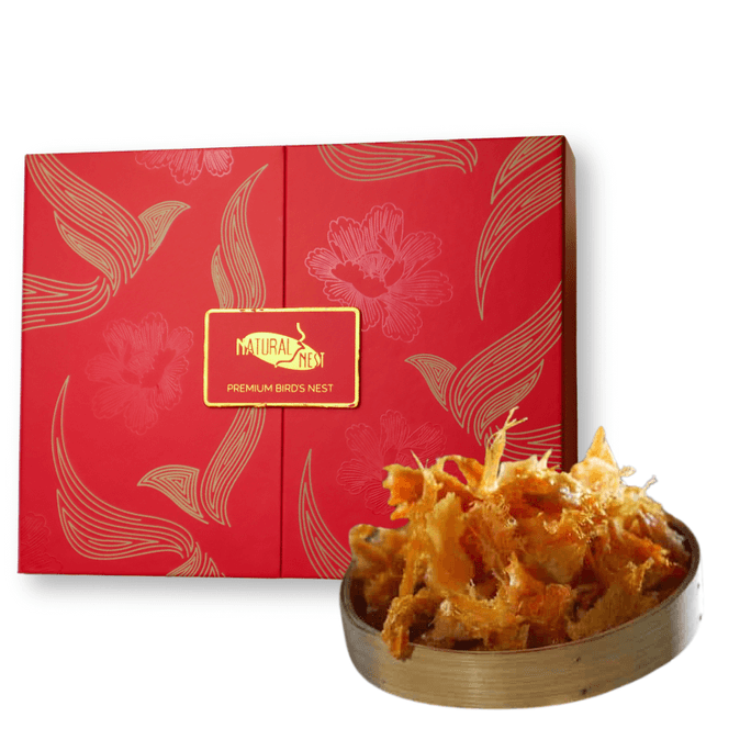 Dried Natural bird's Nest Orange Medium Pieces 8oz