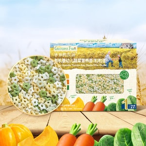 爷爷的农场 有机婴幼儿混合营养面条 宝宝辅食面条 粒粒面 200g