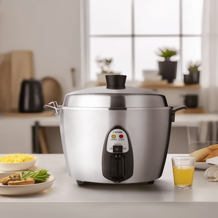 Tatung Electric Rice Cooker and Steamer (11-Cup Stainless Steel), Gree