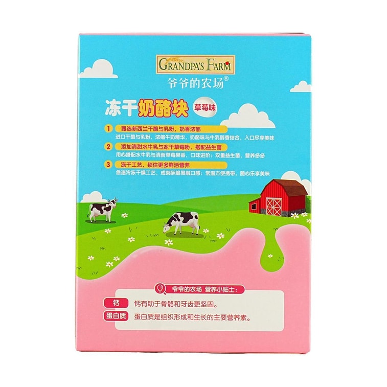 Freeze-Dried Cheese Blocks (Strawberry Flavor) 20g 4