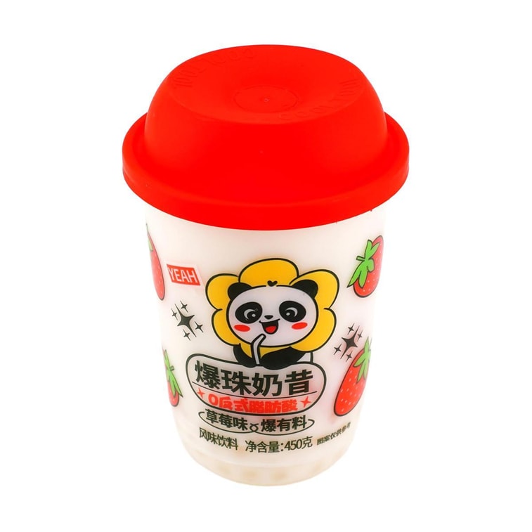 ポッピングパールミルクシェイク ストロベリー味 15.9オンス×6【6パック】【トランス脂肪酸0】 3