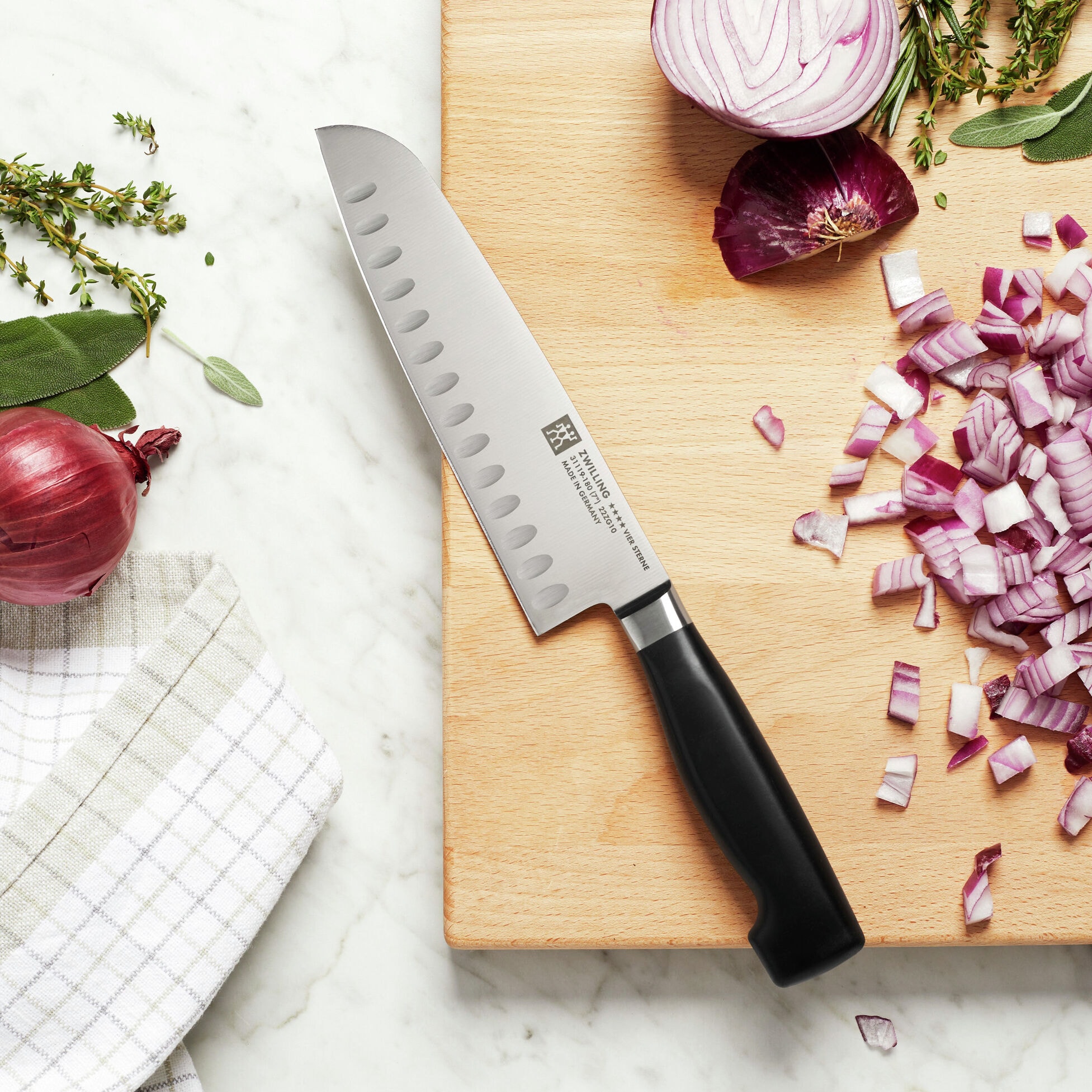 ZWILLING ZWILLING フォースター 7インチ ホローエッジ 三徳包丁 - Yami