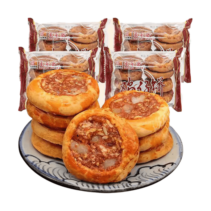 [중국 직배송] 라오샹자이 전통 치킨 비스킷, 상하이 전통 브랜드, 4팩 * 1봉지, 약 280g