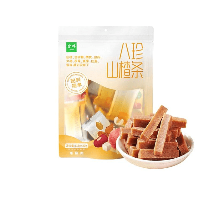 [중국 직배송] 진예팔보산사과나무줄기, 어린이 간식, 무색소, 무방부제, 135g*1봉