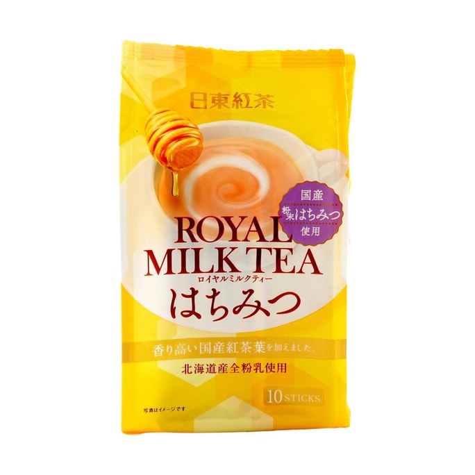 日本NITTOH日东红茶 皇家奶茶 蜂蜜味 速溶冲饮 10条入 135g