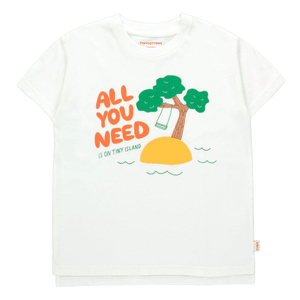 TINYCOTTONS Kids ALL YOU NEED Tee In Off White 10Y