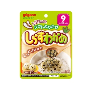 【日本直邮】 日本 PIGEON贝亲  宝宝辅食小沙丁鱼海藻拌饭料调味料9个月+ 13.5g