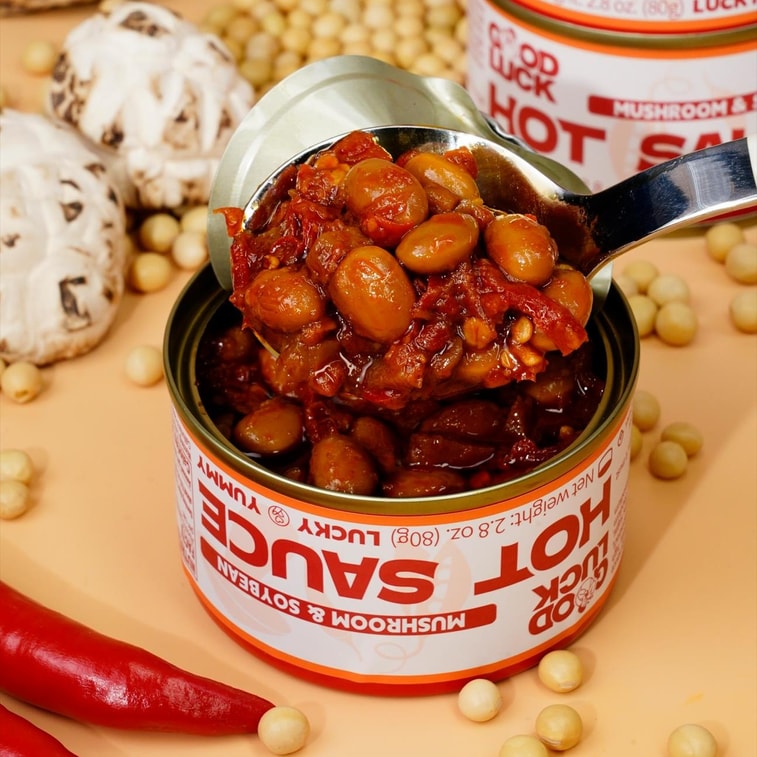 Soybean and Mushroom Hot Sauce 3 Cans 5