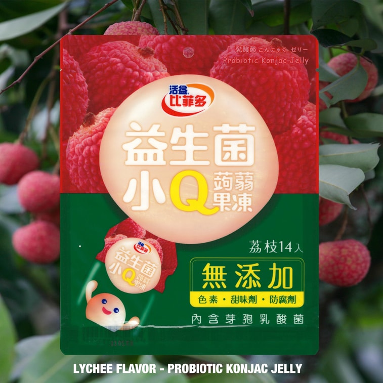 台湾 FeedMi 比菲多 益生菌小Q蒟蒻果冻 荔枝味 14枚装 280g * 4袋 3