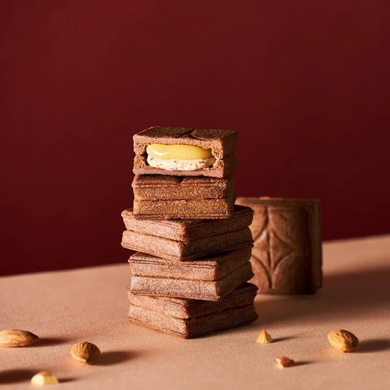 【日本直邮】 日本 press butter sand 新品 期间限定 巧克力坚果口味夹心黄油饼干 5个装