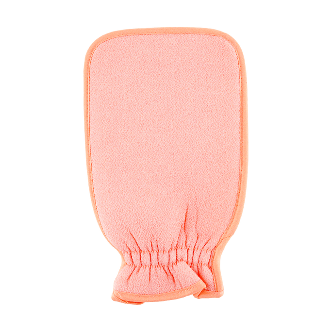 Body Scrub Gloves Bath Towel Wash Towel Dual-Surface Design - Pink