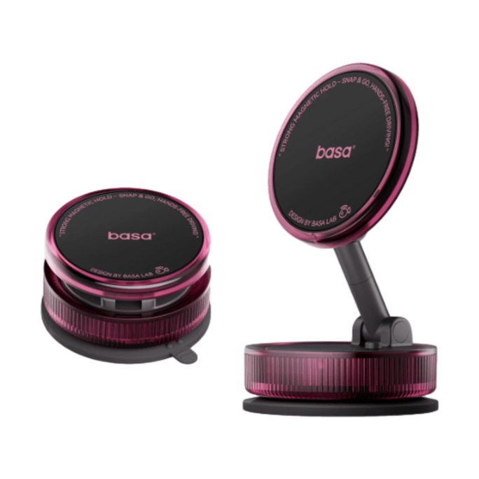 Car Phone Holder, Midnight Black, 1 Piece—1080° Four-Axis Panoramic View