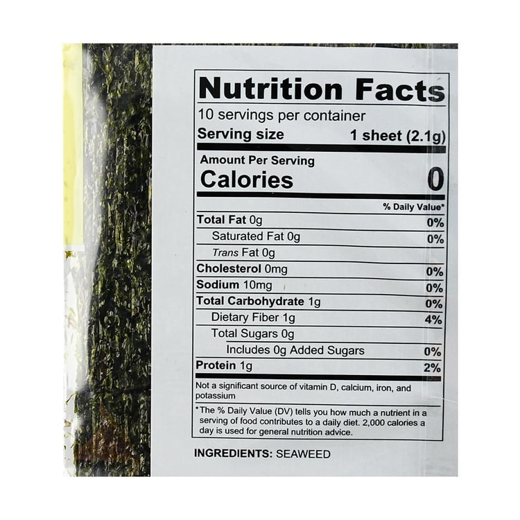 Takaokaya Nori Tokusen Yakinori Seaweed 10 Sheets, 0.75 oz [Ready